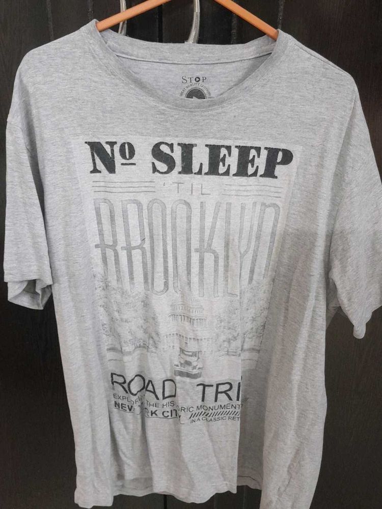 Stylish Grey Graphic T-Shirt