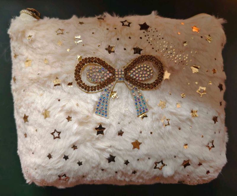 Fur Sling Bag for Girls