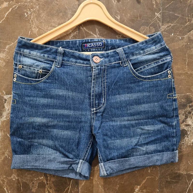 Picasso Denim Shorts