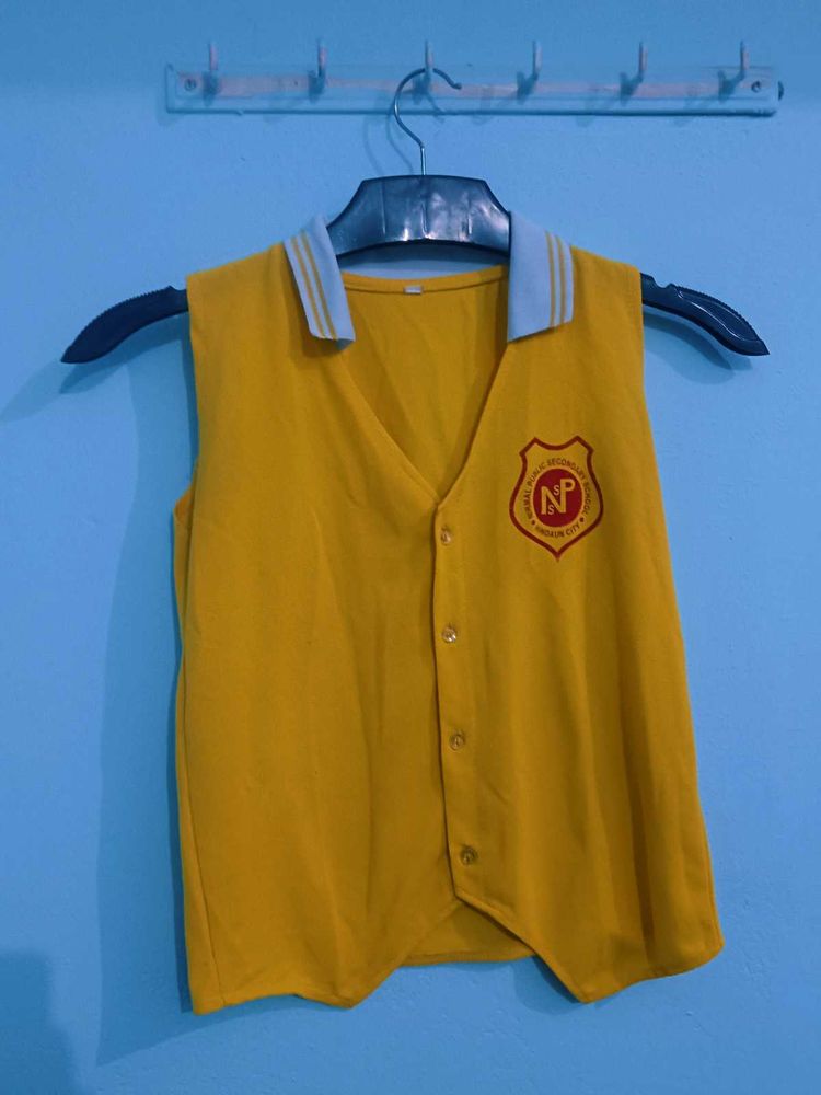 School Uniform Vest - Yellow