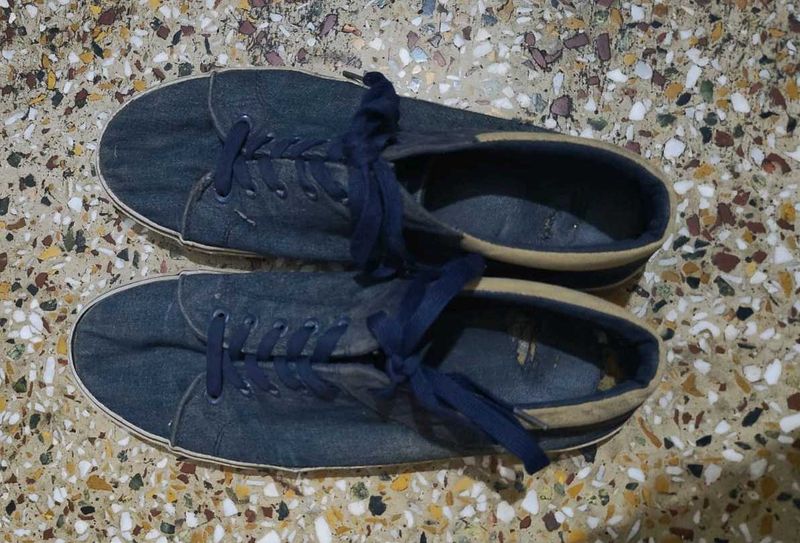 Blue Denim Casual Shoes