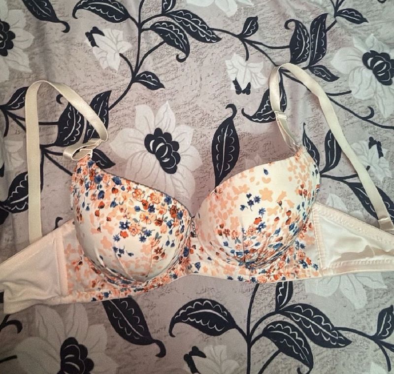 Floral Print Bra wired