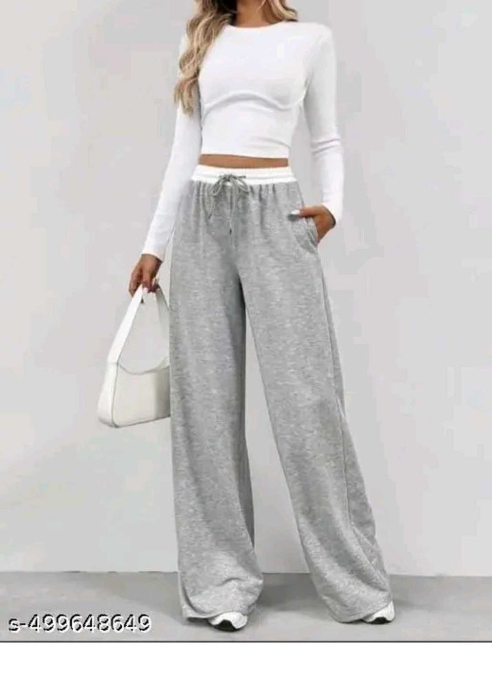 Gray oversized sweat pants