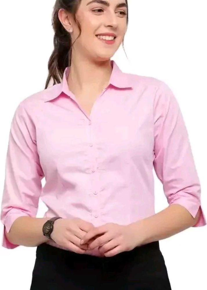 Pink 3/4 Sleeve Shirt