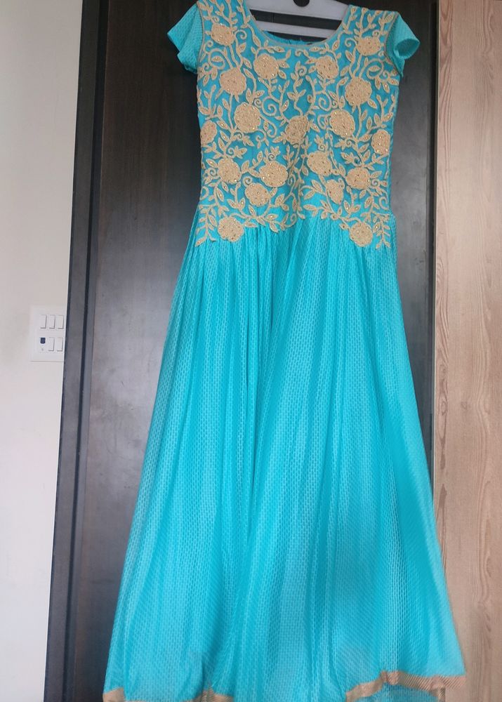 Sea Green Anarkali Frock
