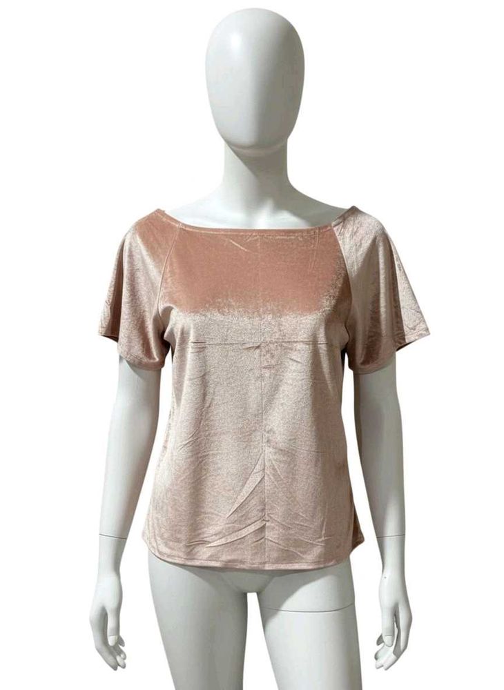Velvet short sleeve top