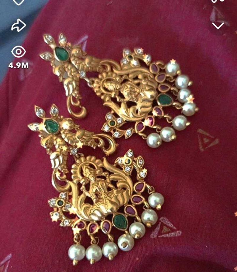 Beautiful Laxmi Matte finish Earings
