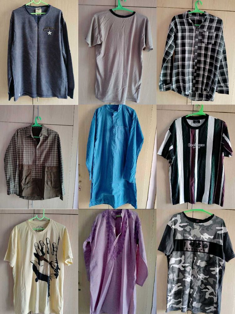MEN&#39;S TSHIRT, SHIRT,KURTA COMBO