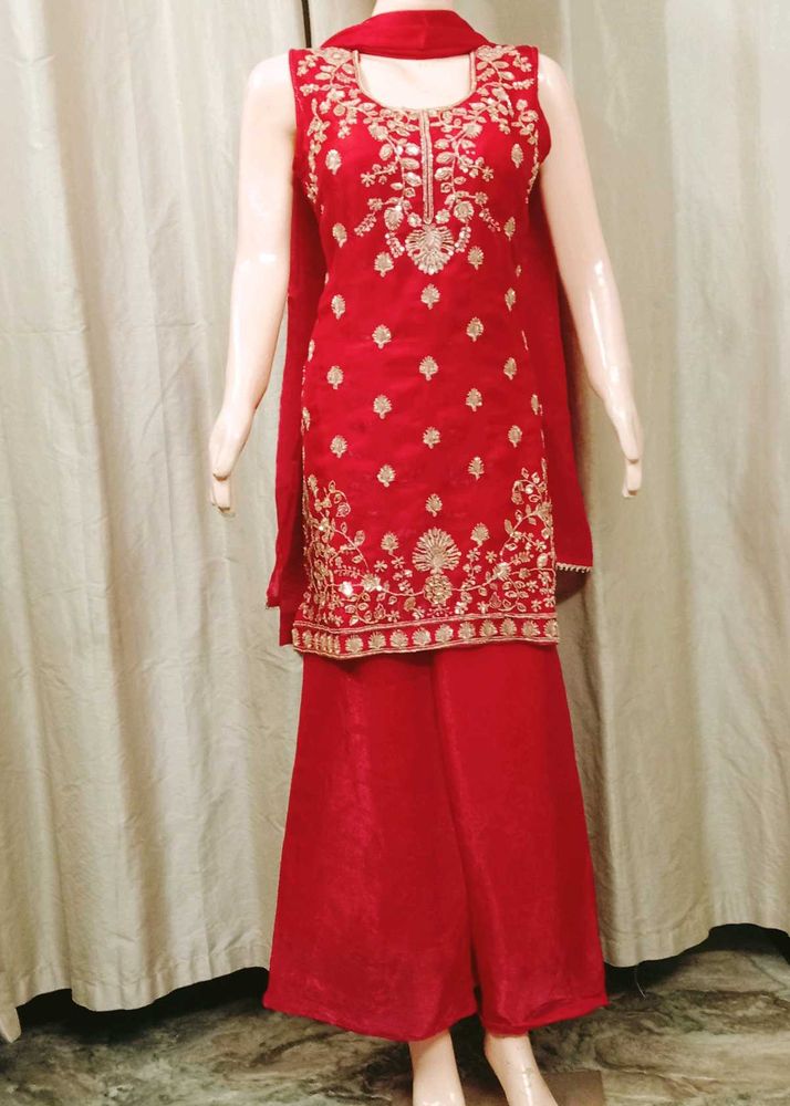 Elegant Ethnic Kurti plazzo set