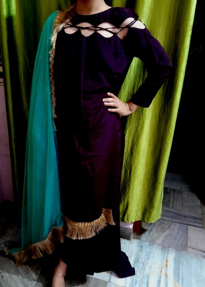 Punjabi  Off Shoulder  Suite