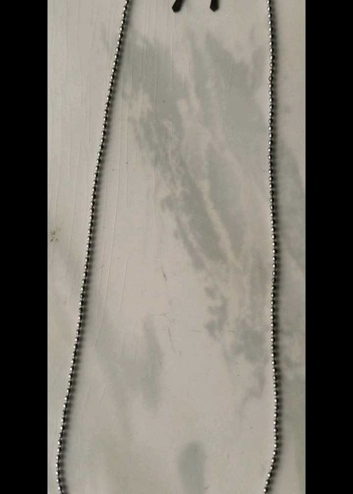 Silver Ball Chain Necklace