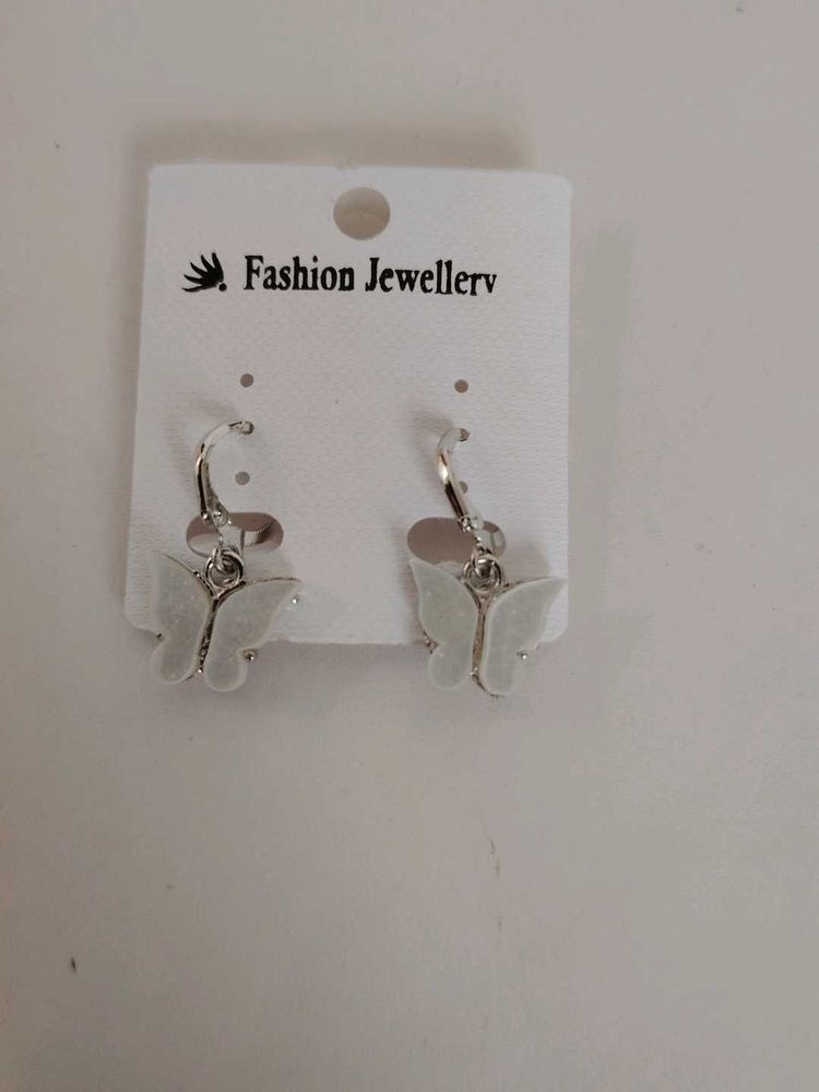 Crystal Butterfly Earrings