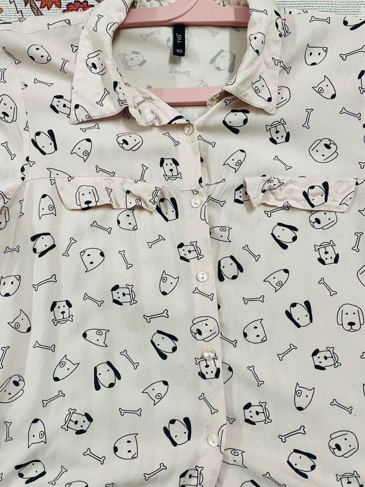 Print Button-Down Shirt