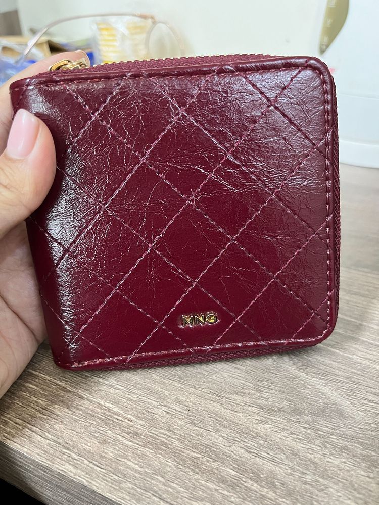 Mango Burgundy Wallet