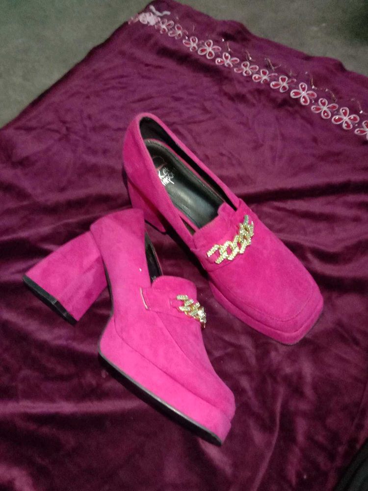 Pink Platform Boots