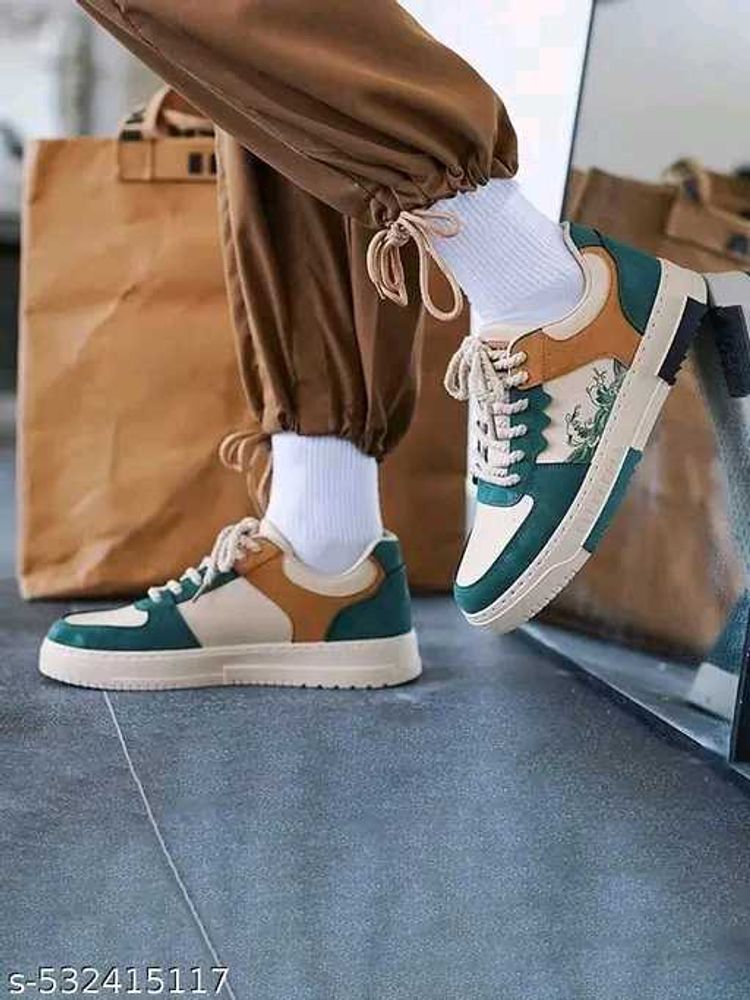 Stylish Multi-Tone Casual Sneakers