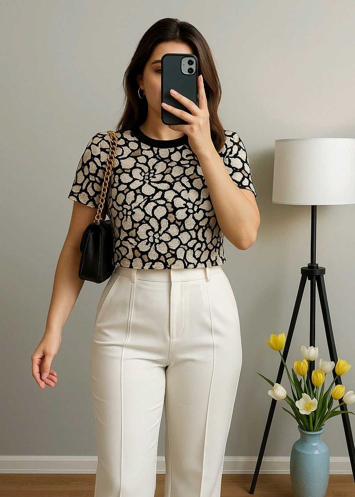 Floral Lace Top New