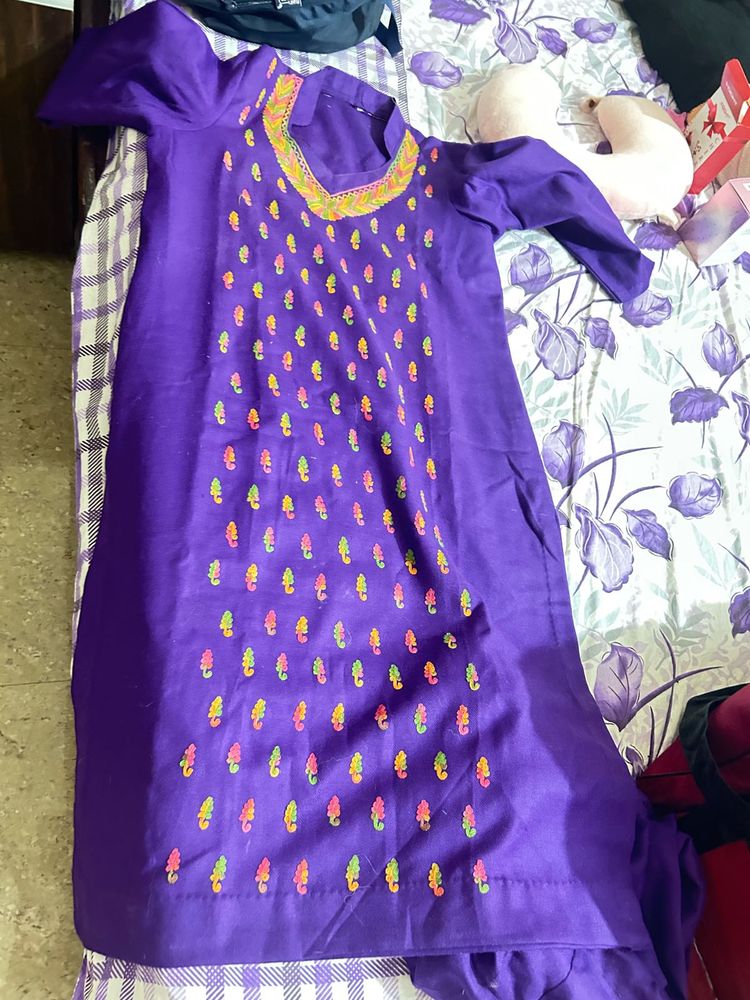 Women Woolen Suit Salwar Set  Unused