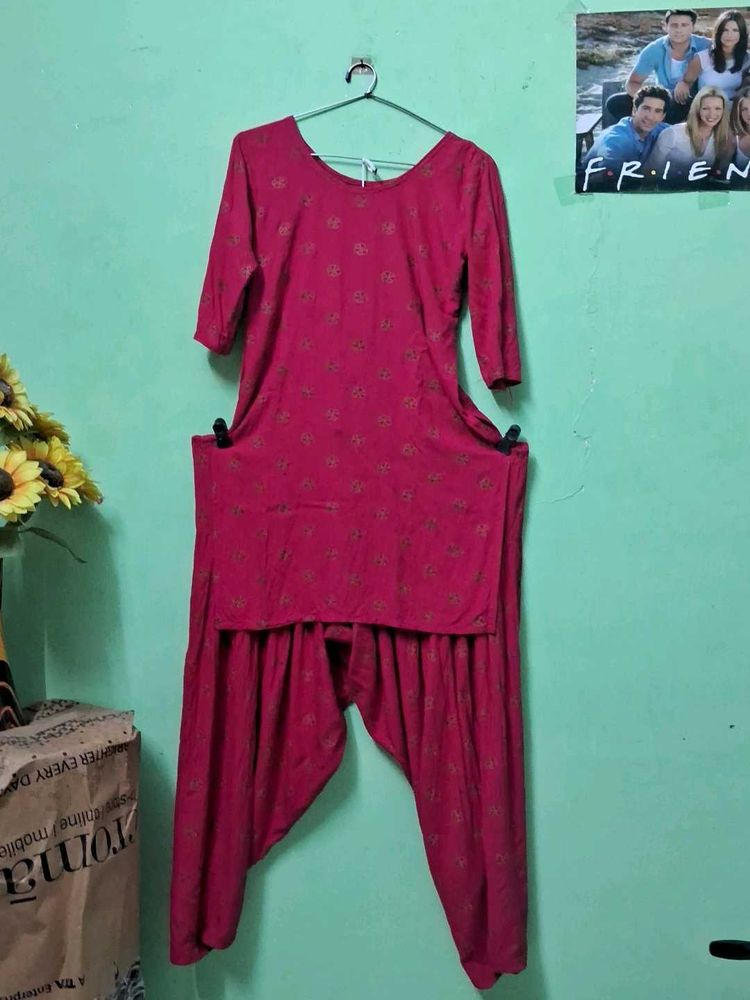 Pink Printed Kurta salwar ❤