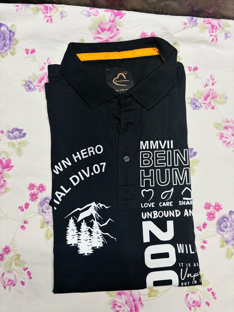 Party Wear Black T Shirt