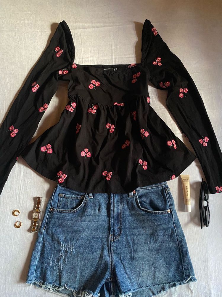Floral Embroidered Top
