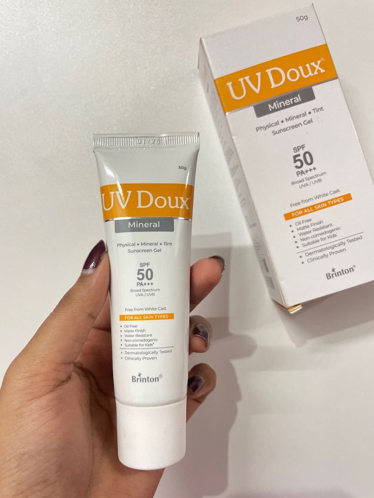 UV Doux mineral tinted sunscreen 🌞