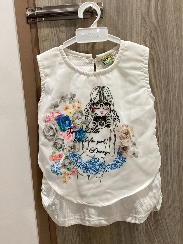 Designer Top And Short For 2-3 Yr Old