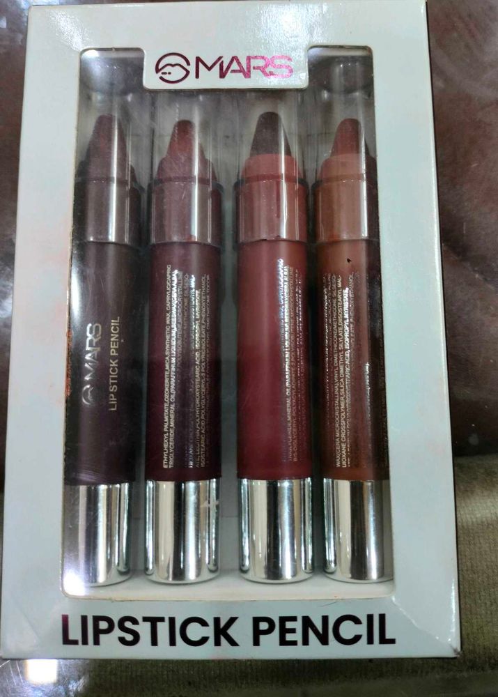 Mars Lipstick Pencil Set - 4 Colors