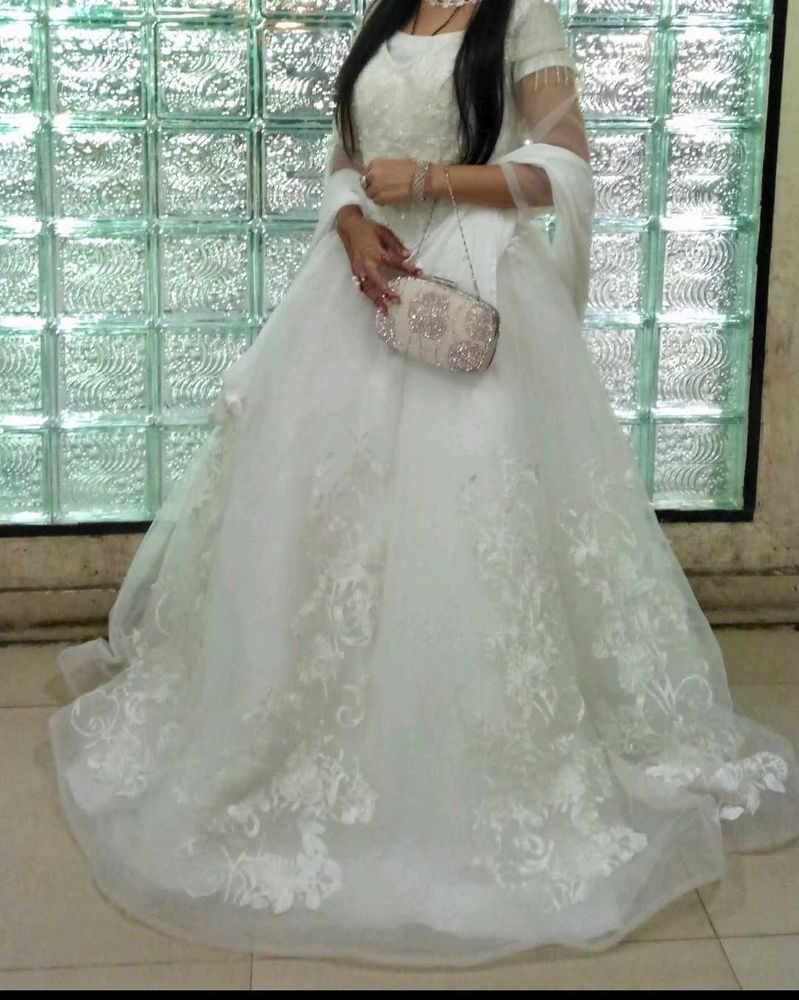 White Fairy Like Gown