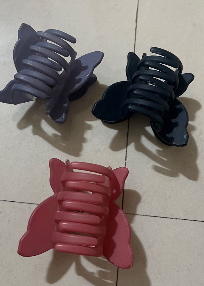 Set Of 3 Claw Clips For Hair Butterfly 🦋