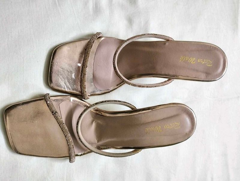 Elegant Copper Pencil Heels