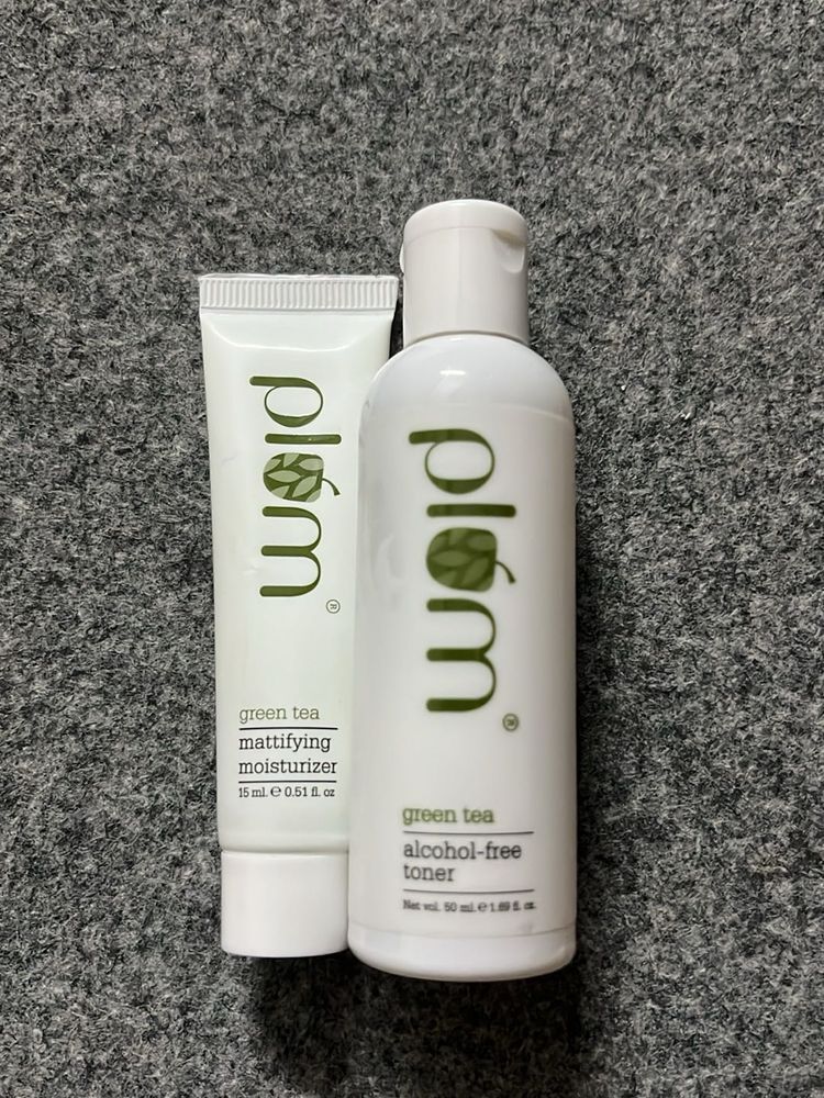 Plum Green Tea Toner &amp; Mattifying Moisturizer