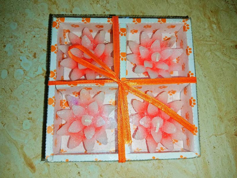 Floral Scented Diya Candles