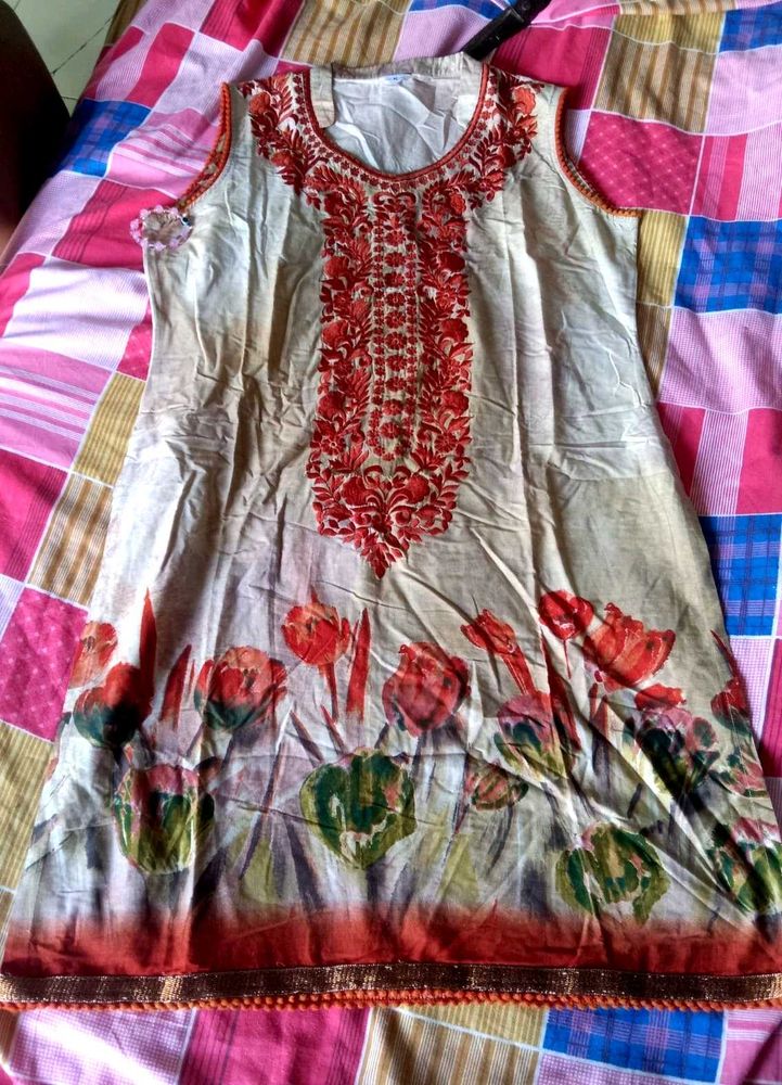Floral Print Kurta