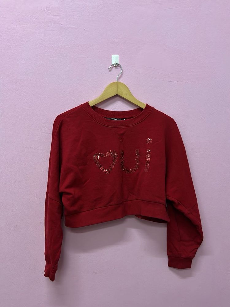 Red Graphic Sweatshirt