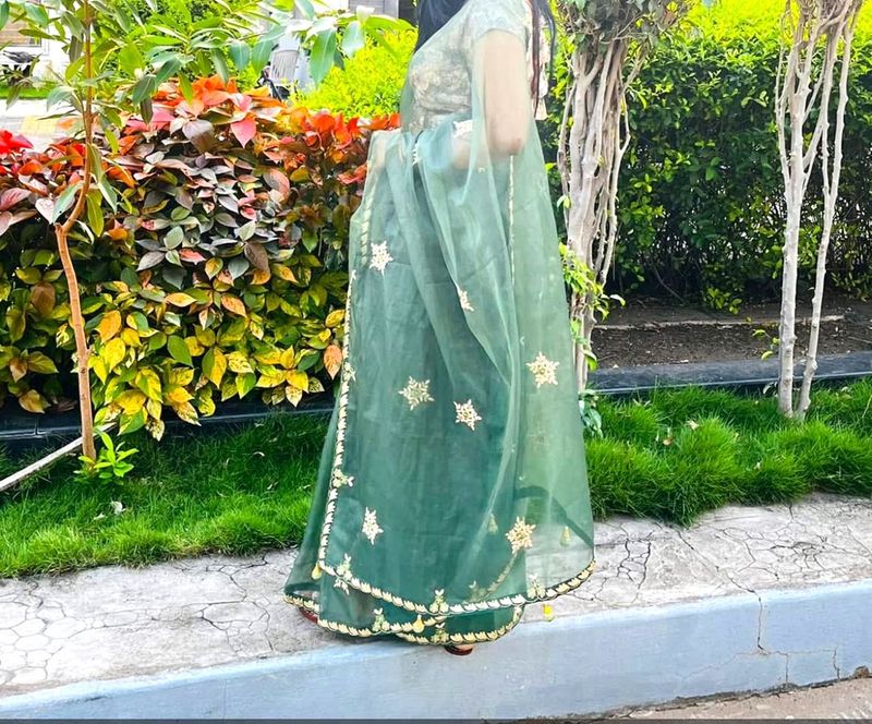 Elegant Green Saree