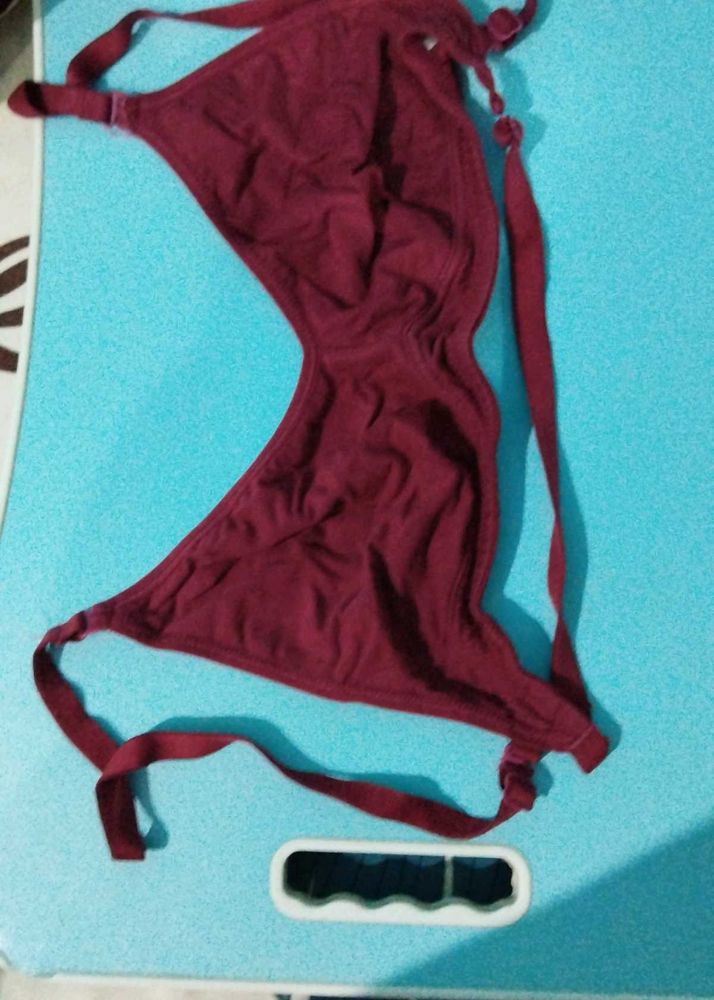 Maroon Bra