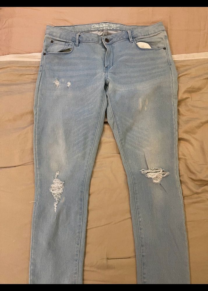 y2k low waist skinny jeans☆