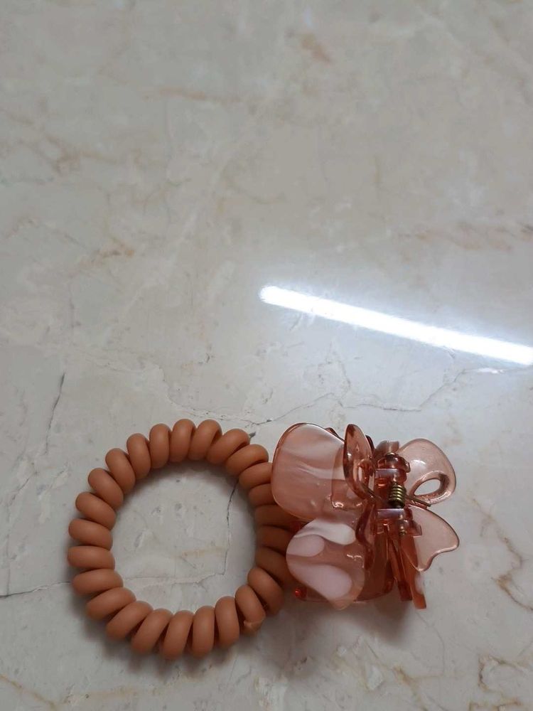 Orange Hair Accessories Set 🧡🦋