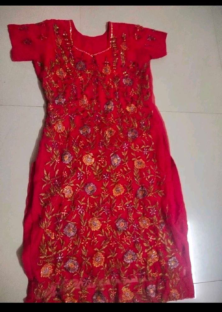 Heavy Embroidery Beautiful Kurti Women