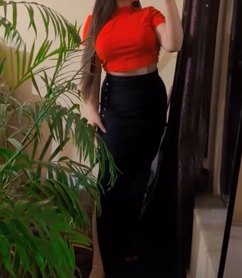 Coral Backless Top