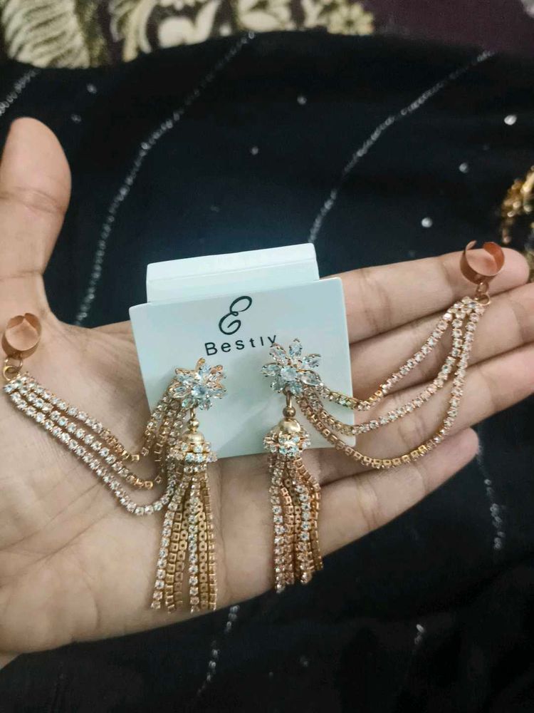 Sparkling Tassel Earrings