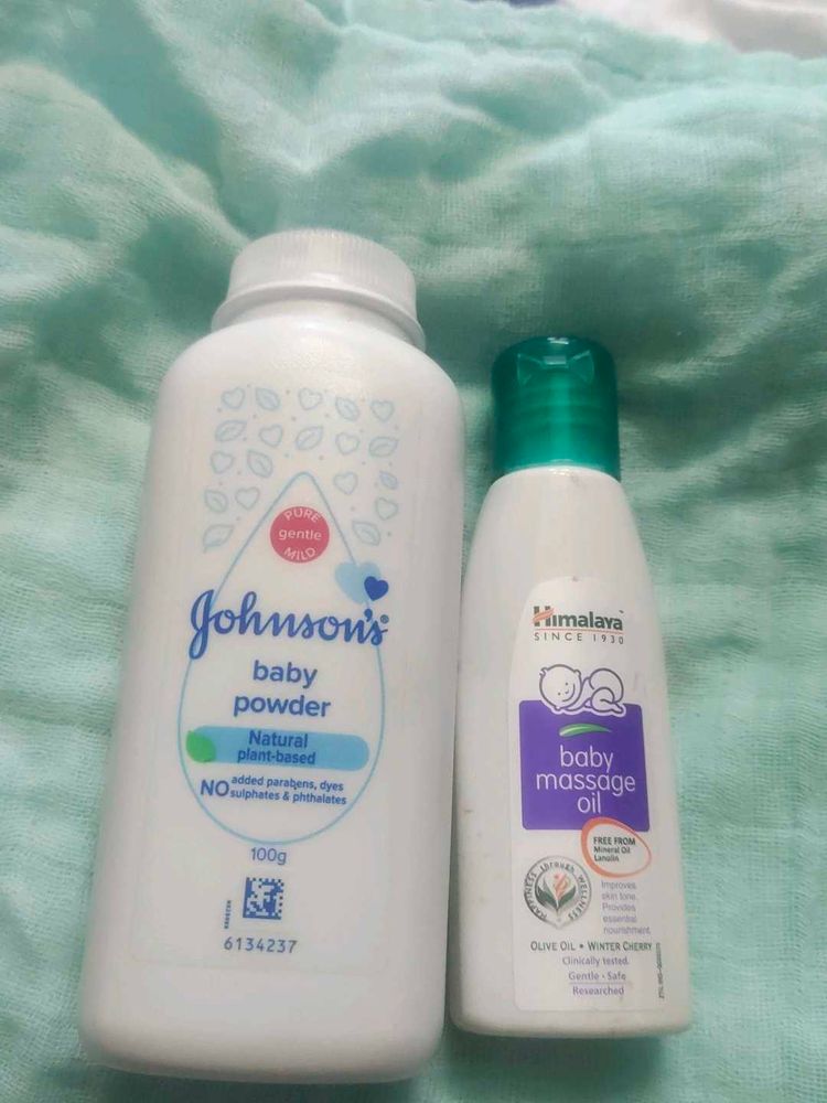 Johnson&#39;s Powder &amp; Himalaya Oil