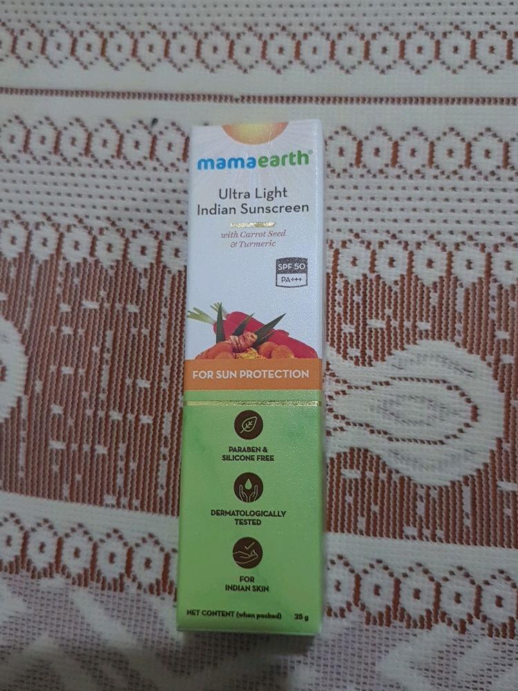 Mama Earth Ultra Light Indian Sunscreen