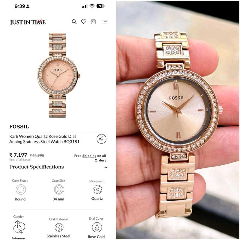fossil watch women ❤️
