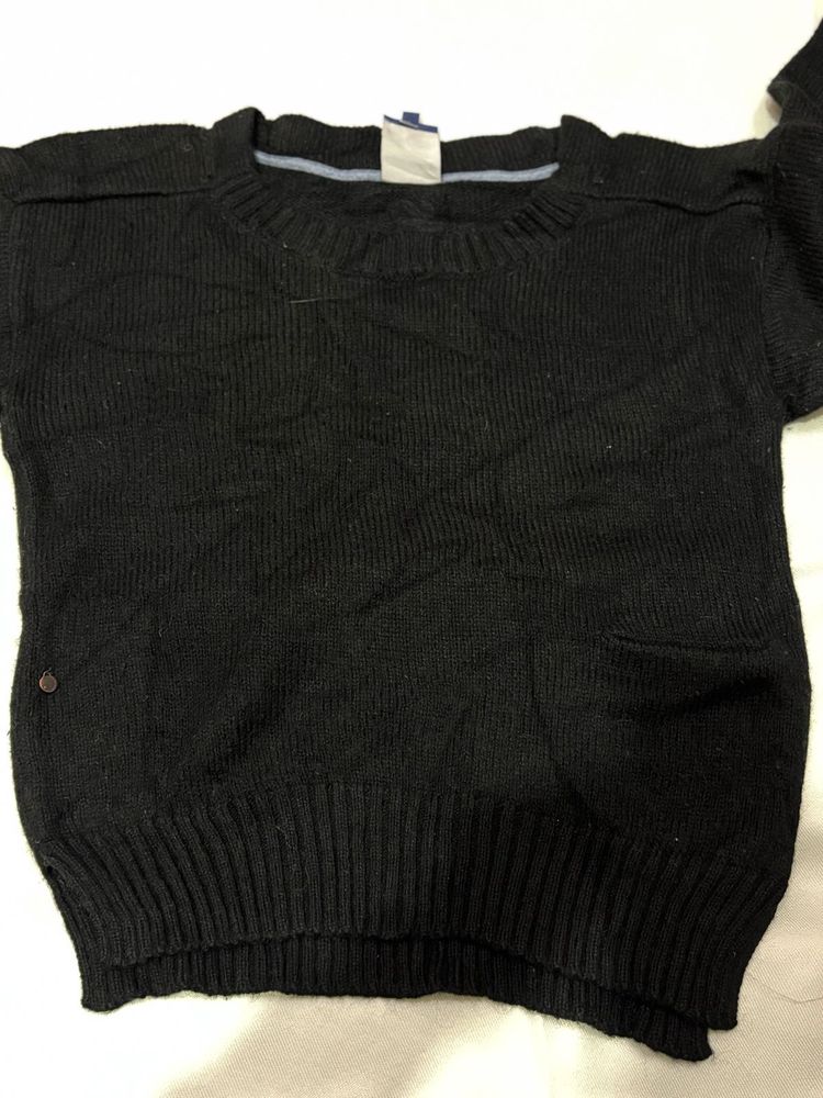 Classic Black Knit Sweater