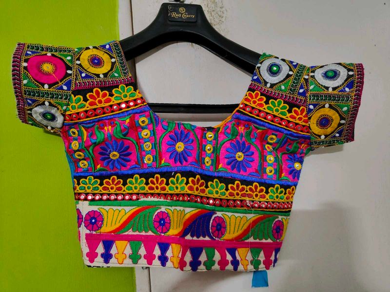 Colorful Embroidered Rajasthani Ghagra