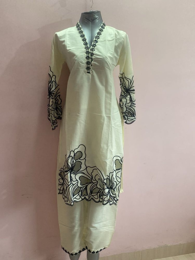 New Pakistani Cutwork Kurta Set