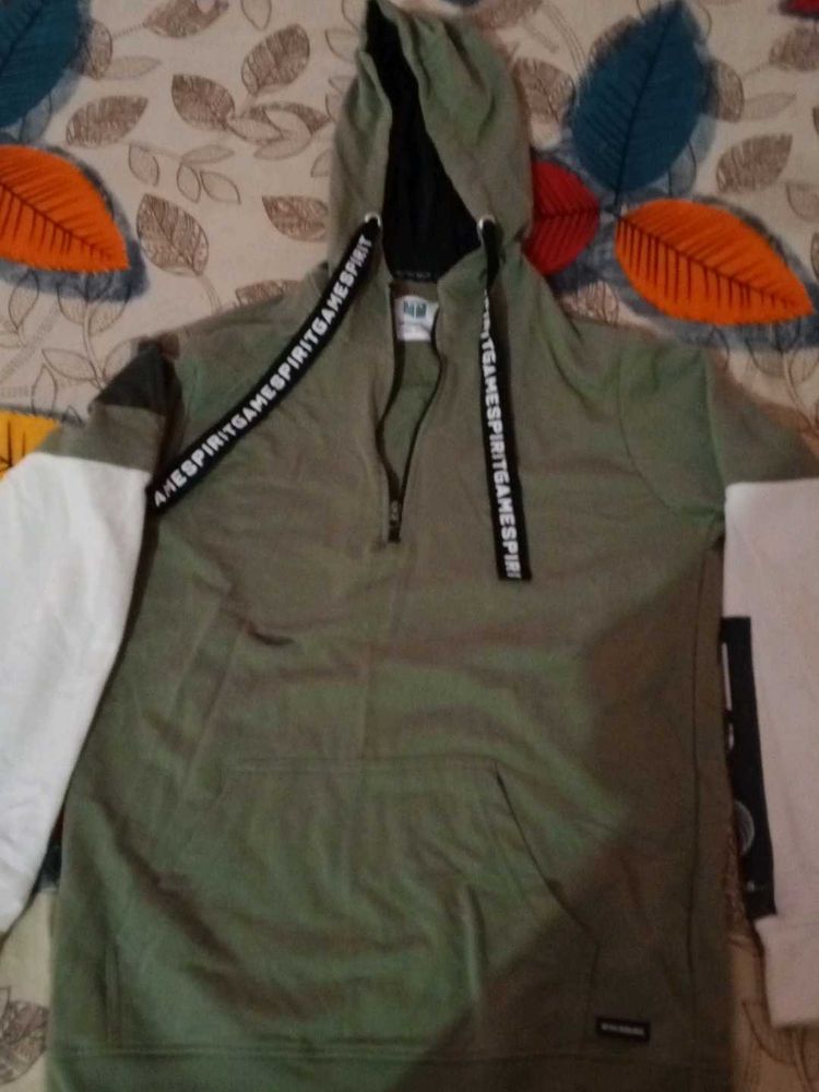 Stylish Olive Green Hoodie