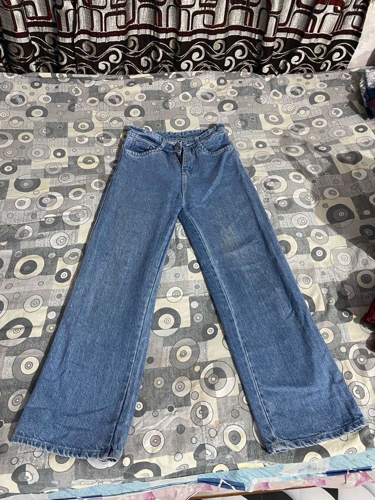 Wide Leg Denim Jeans